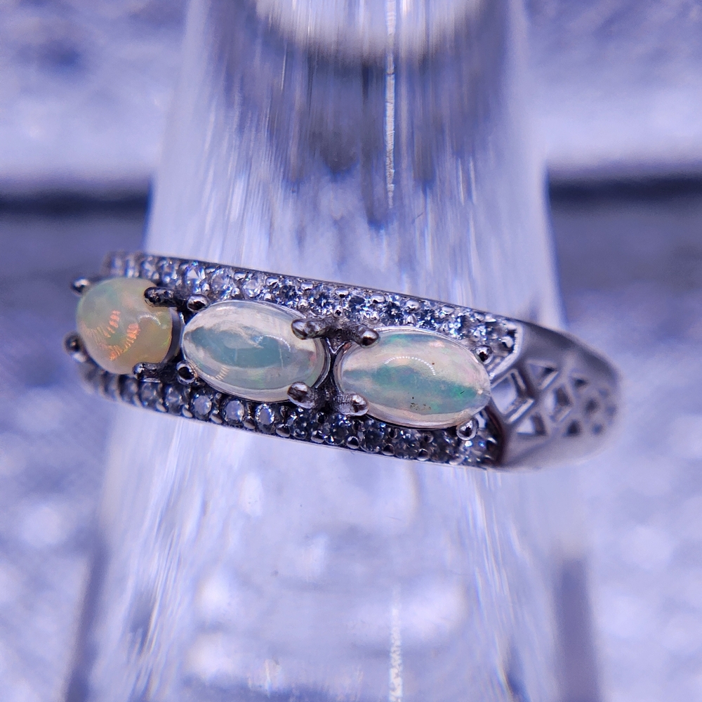 Solid Silver Ethiopian Band Ring - image 2